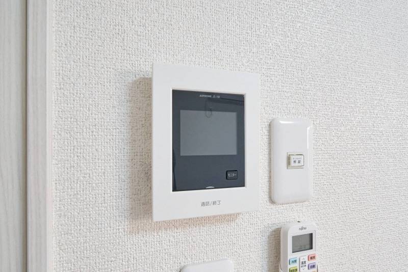 モニター付きインターホンで、セキュリティも万全です