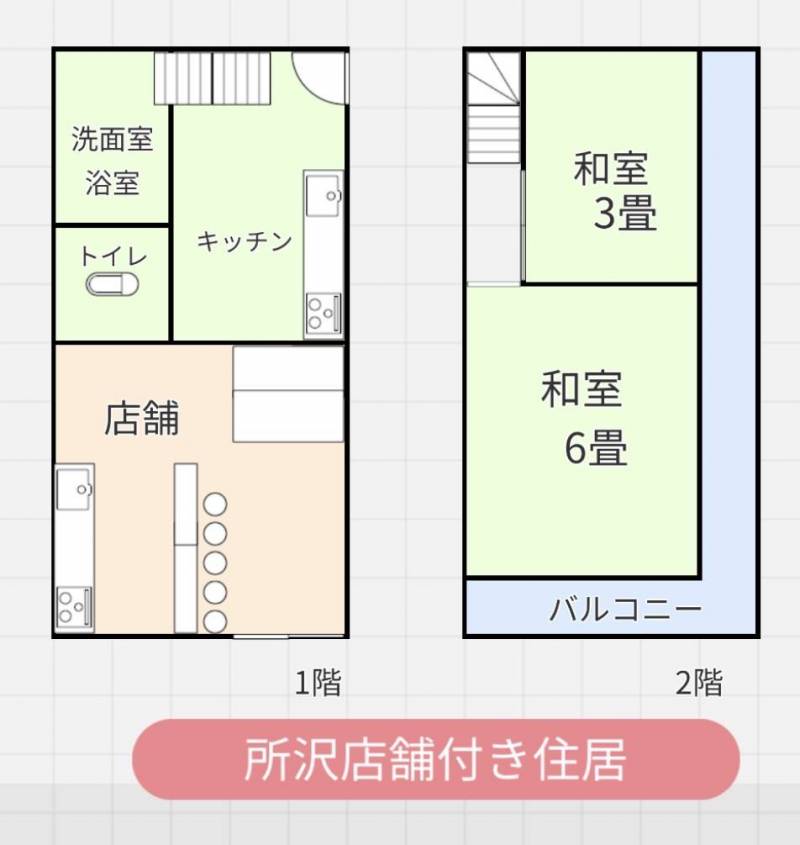 店舗も活用できる希少な戸建賃貸です。