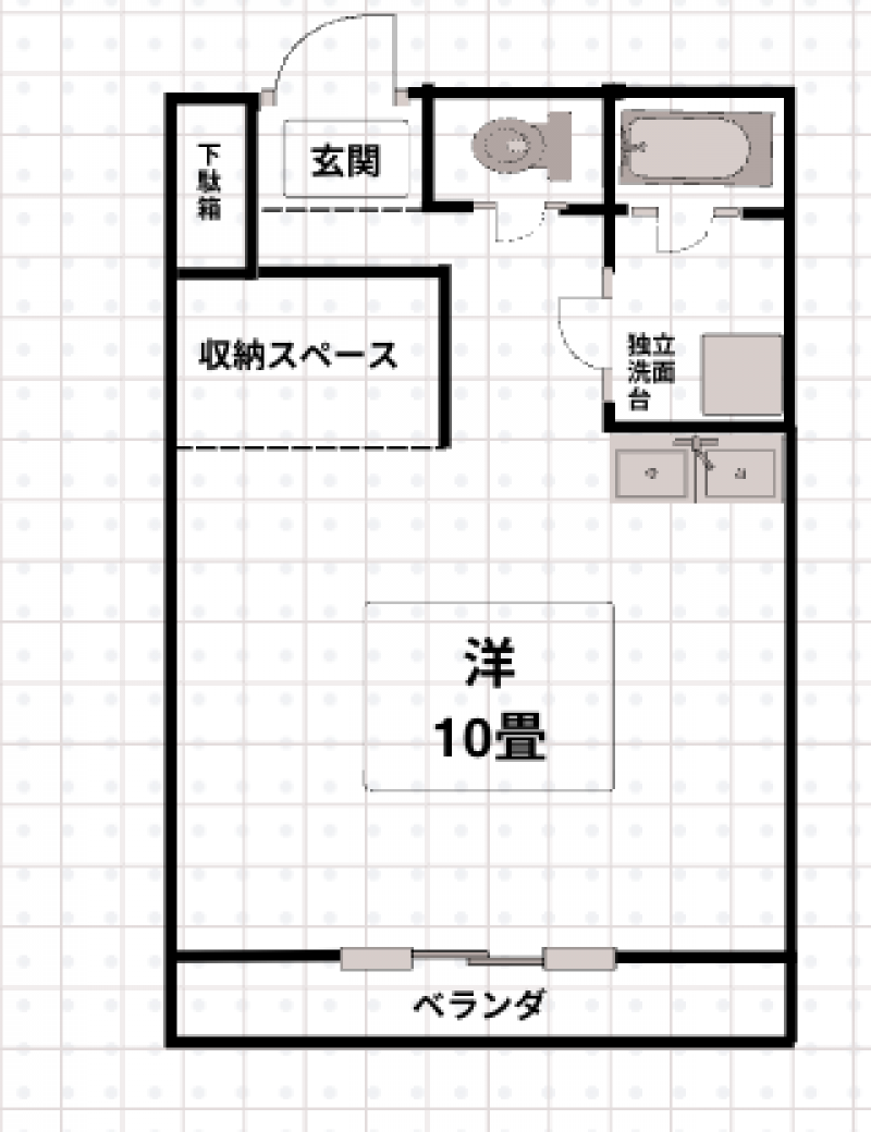 南向きです