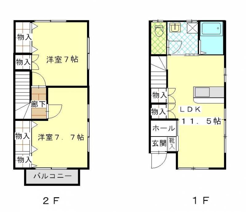 使いやすい間取り、角部屋で２面窓になります。
