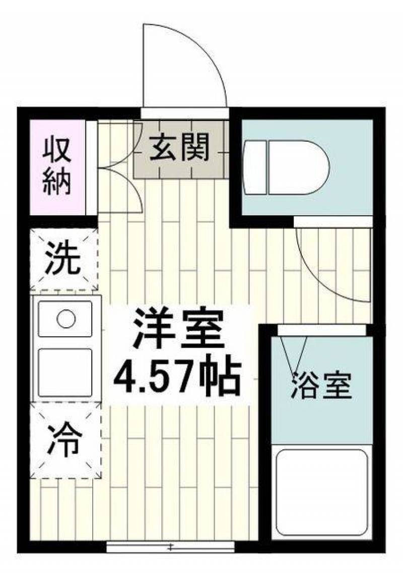 バス・トイレ別/収納あり/室内洗濯機置き場完備！