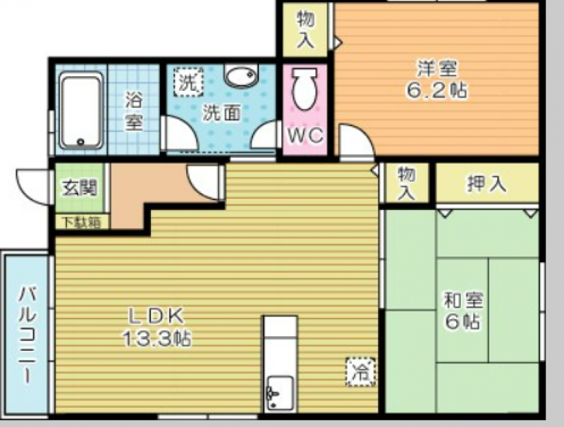 広々58㎡！