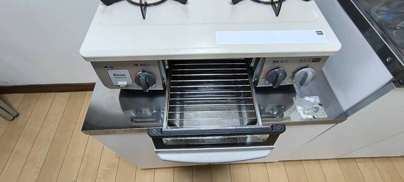 ２口コンロ・グリル付