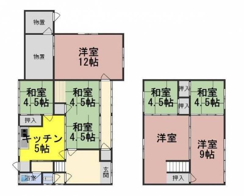 広々7LDKの間取り