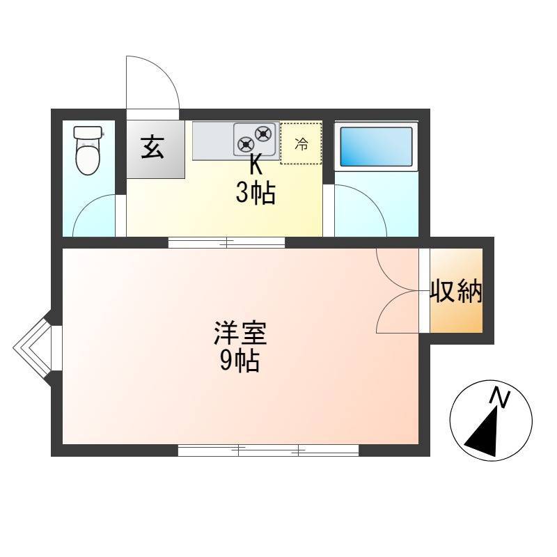 26.8㎡ 広い間取り