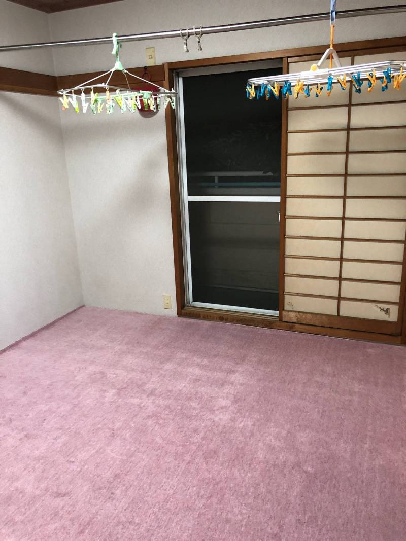 和室6畳 洗濯物が干せます、ベランダにも干せます