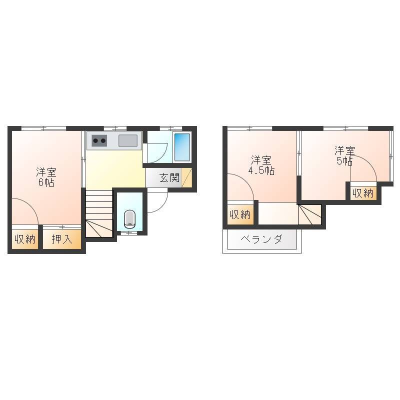 全部屋洋室に変更済！