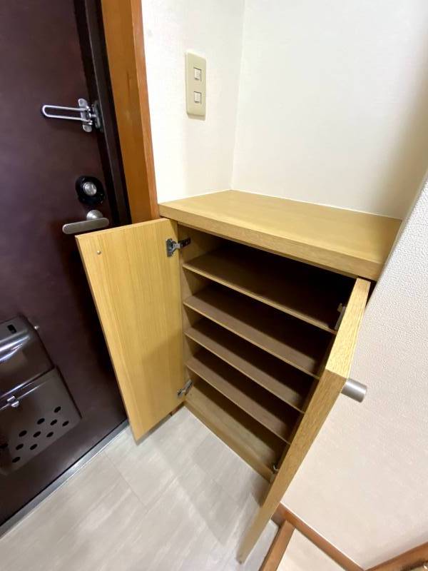 玄関のシューズボックスをご利用頂けます。