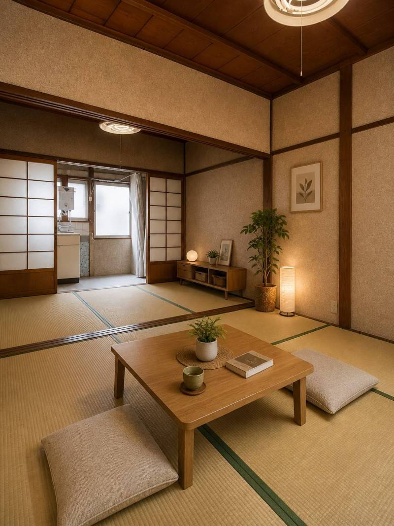ステージング写真ですので家具は入居時ついておりません。