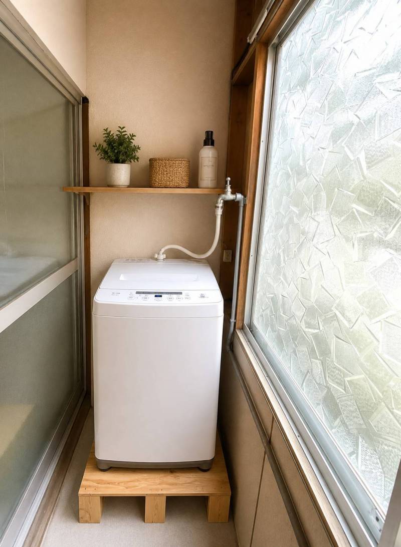 洗濯機や小物類は入居時はついておりません。