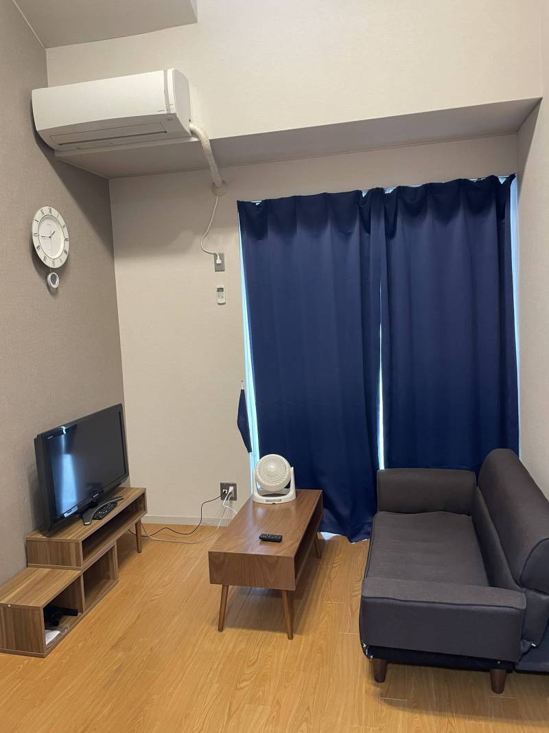 お部屋は家具家電付きでそのままお使いいただけます。