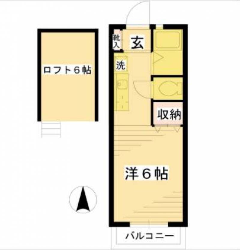 ロフト付ワンルームだから学生/新社会人にぴったり♪