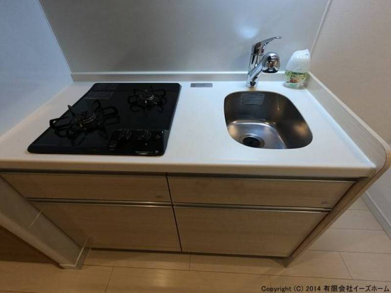 2口ガスコンロ付きです。