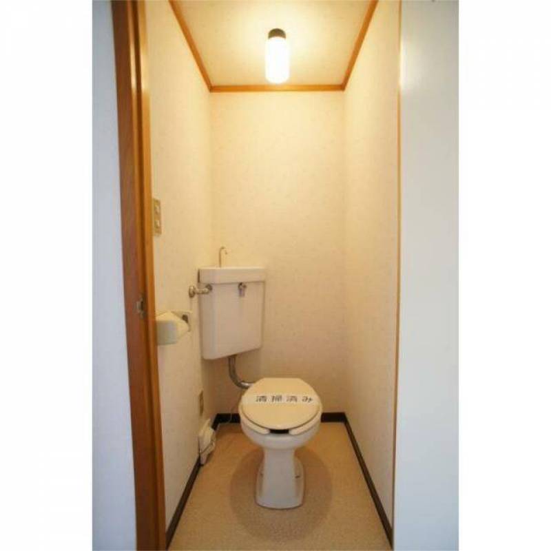 水洗トイレです。風呂と独立しています。