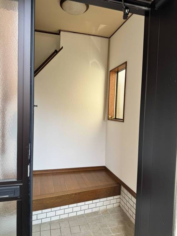 玄関を開けたところ