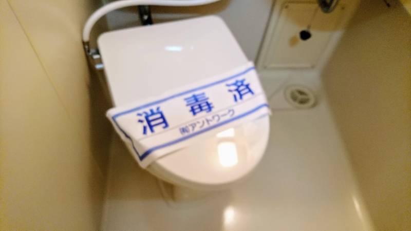 無電源洗浄便座が付いています。