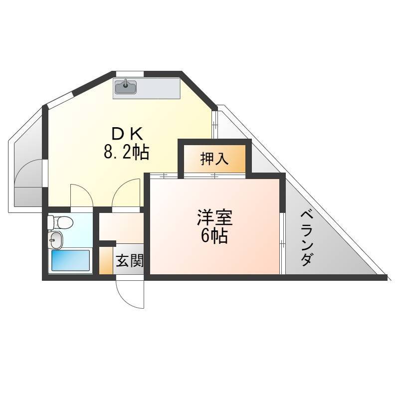 南側、北側の両面バルコニー