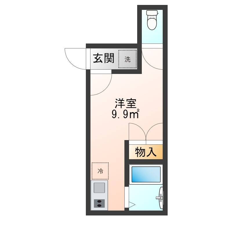 三方窓で隣室もなく、静かで明るいお部屋。