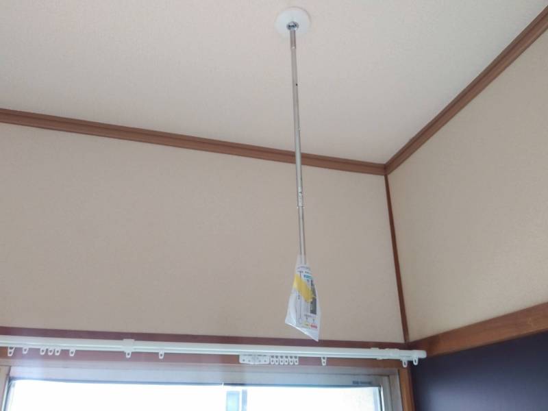 室内物干しも設置！