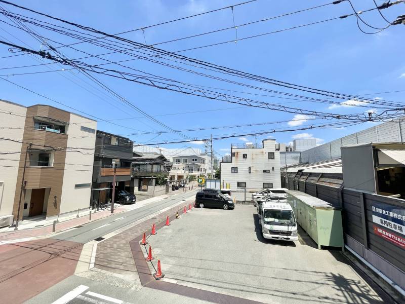 北側ベランダ風景