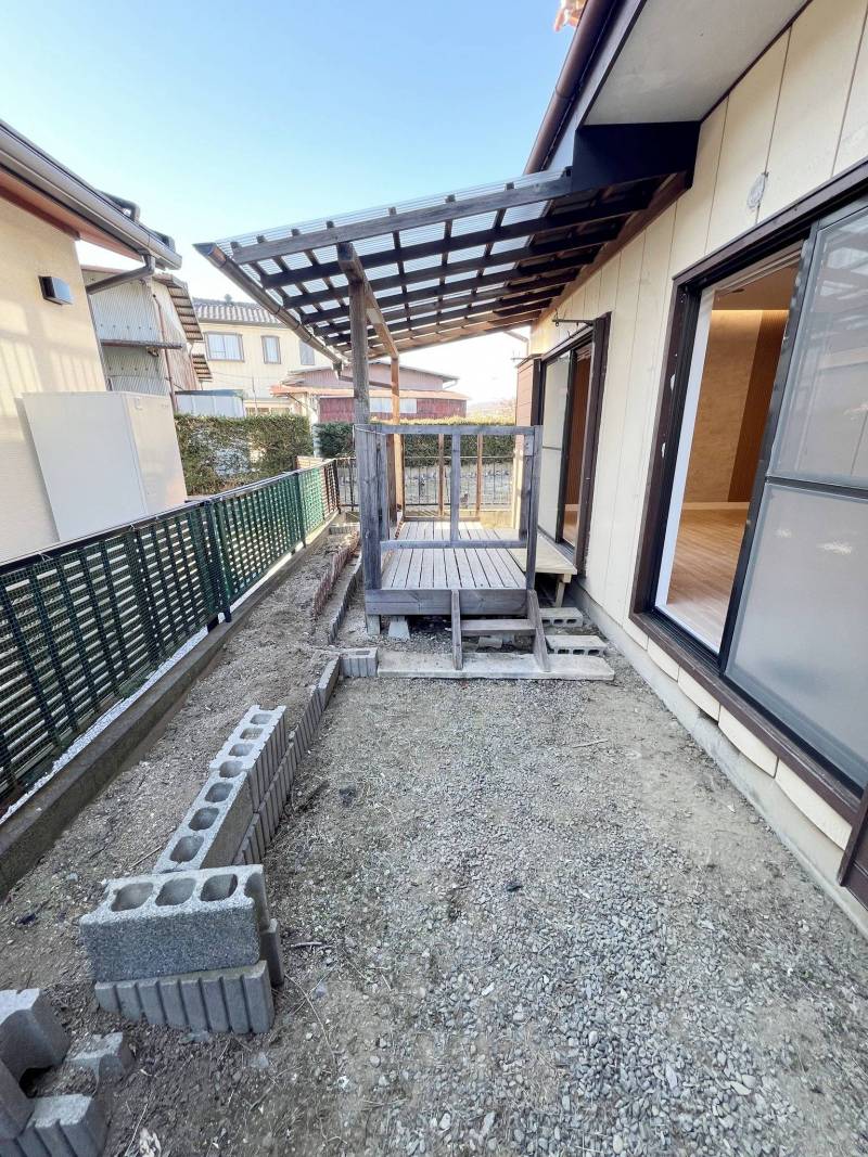 専用庭でガーデニングも楽しめます。