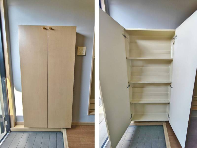 大きなシューズクローク