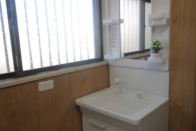 独立洗面台は新調です♪