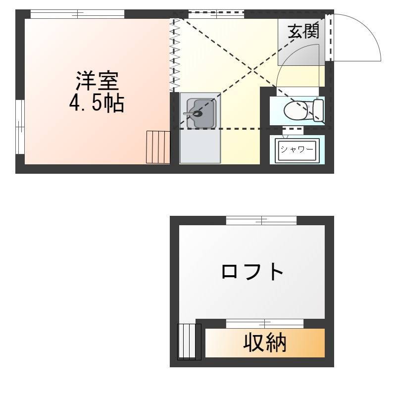 バストイレ別です。