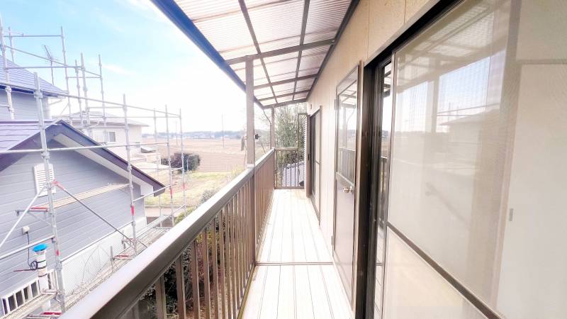 陽当たりの良いバルコニー