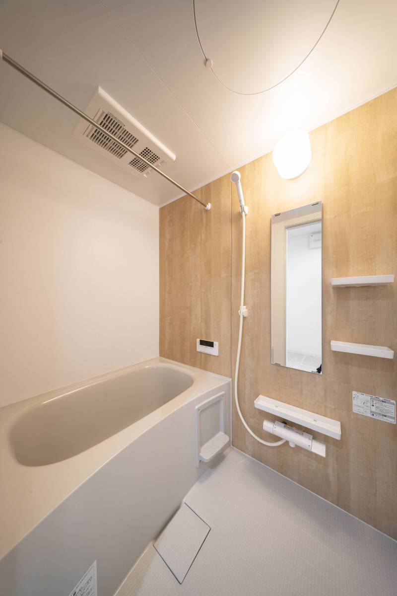 雨の日も洗濯安心♪省エネ最新浴室乾燥機を完備