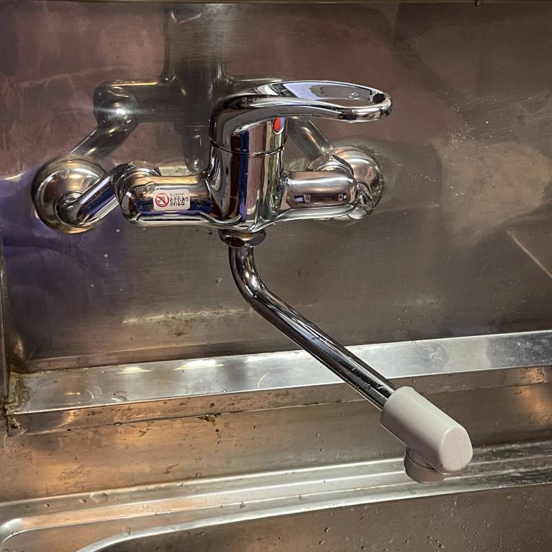 キッチンもピカピカのシングルレバー混合栓