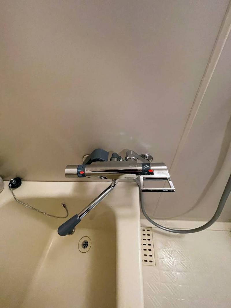 浴室の水栓レバー新設