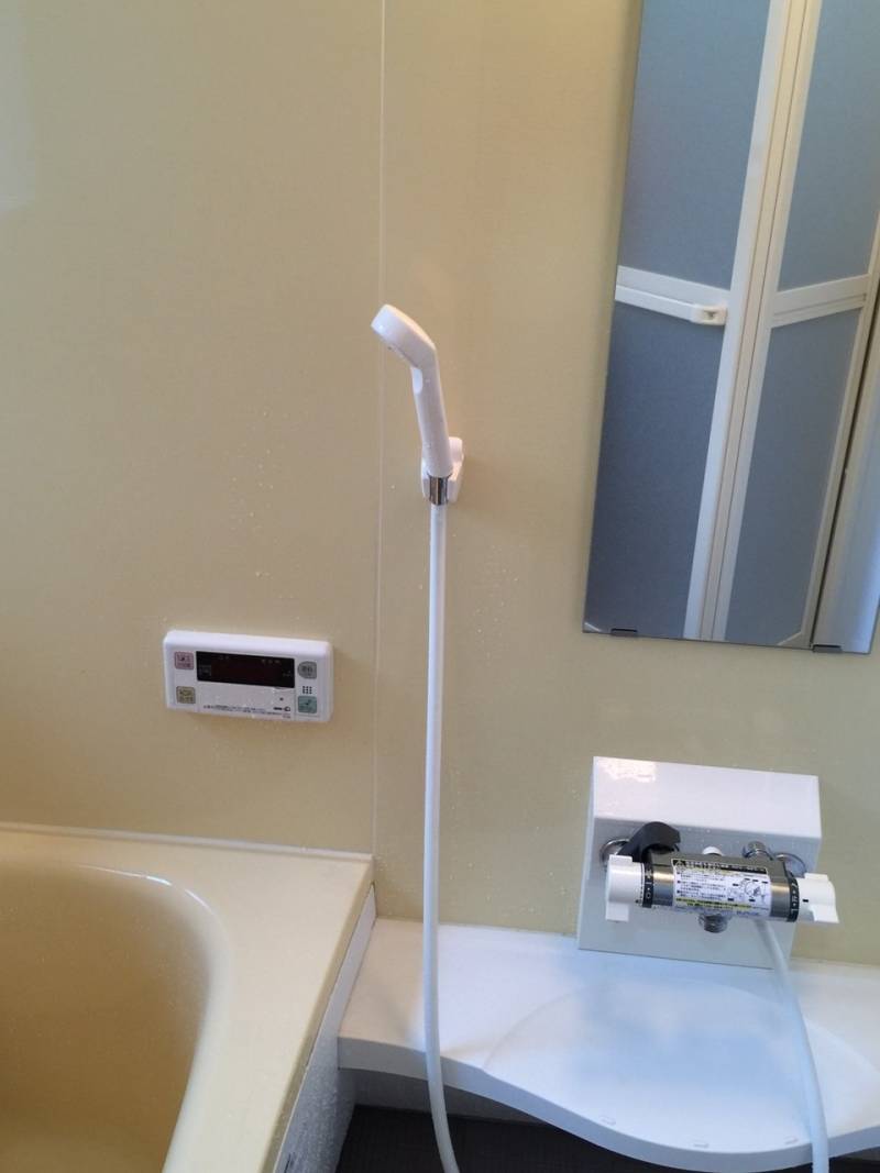 バスと給湯器は新品交換