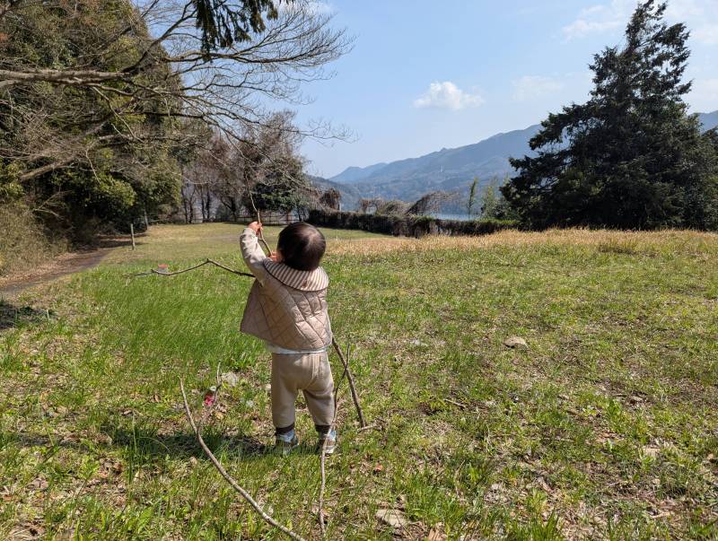 近くの広場です