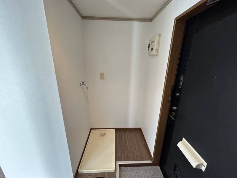 ♪洗濯機置場も室内♪