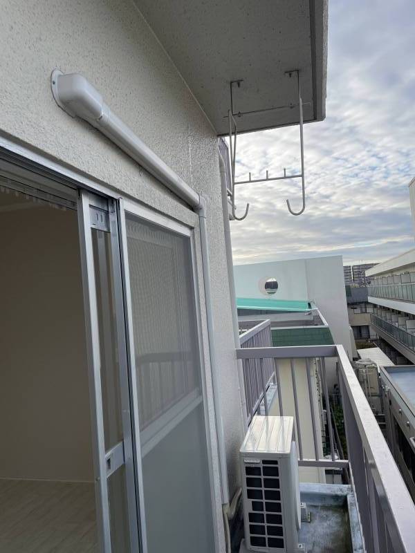 バルコニーも広々で洗濯にも困りません