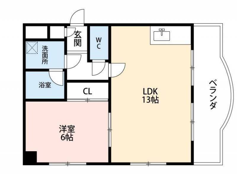 2面彩光・東南角部屋