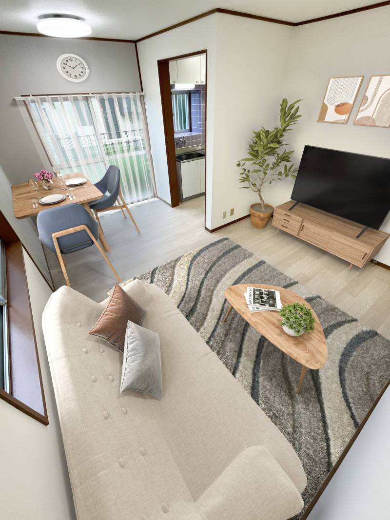 初期費用0円♪ﾘﾉﾍﾞ直後2LDK、ペット可、敷地内P1無料