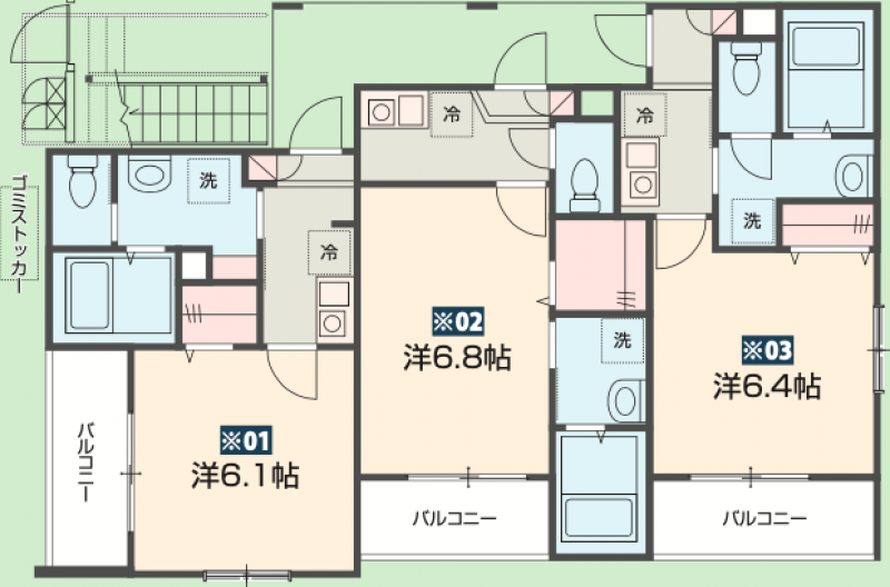 多機能・省エネ・高コスパの充実設備！駐輪スペースあり！