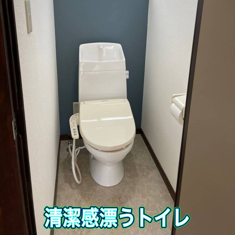 ウォシュレットが付いた洋式トイレです。