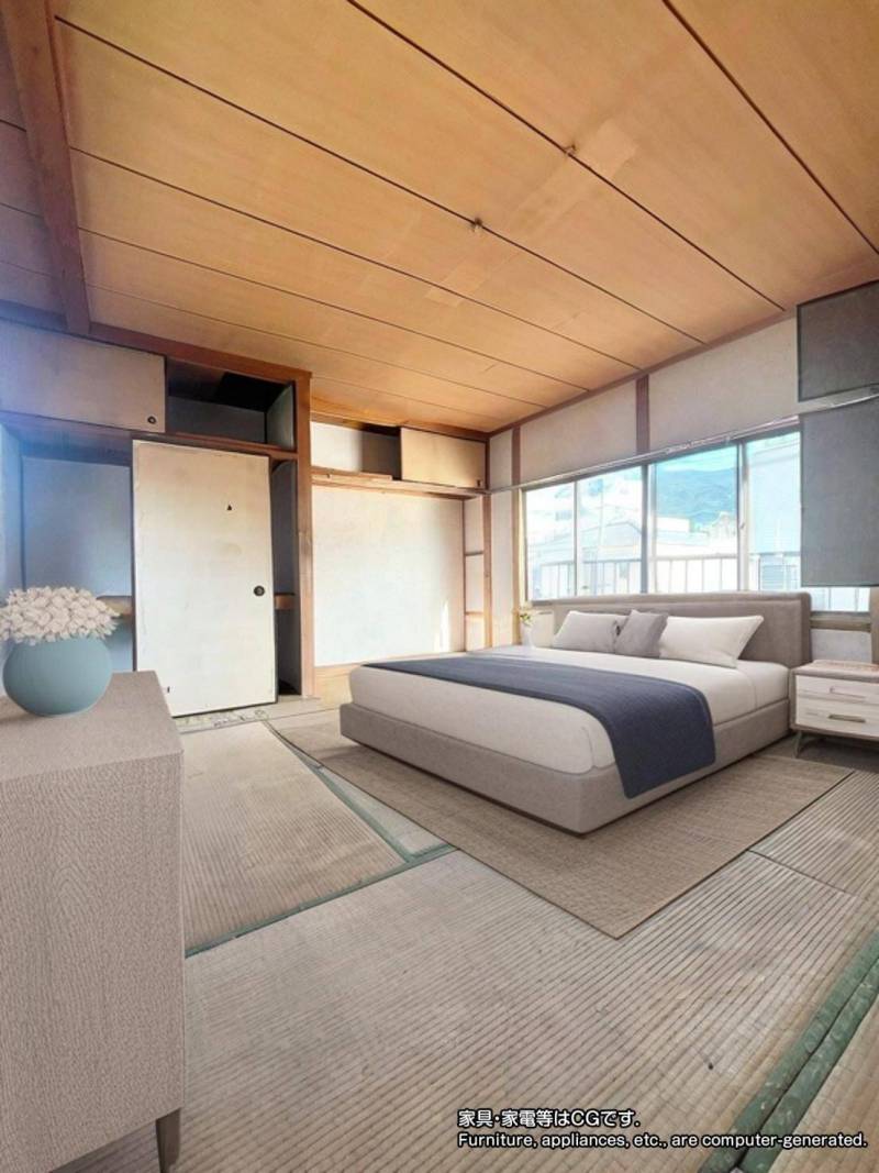 和室でもオシャレなベッドルームにできます♪