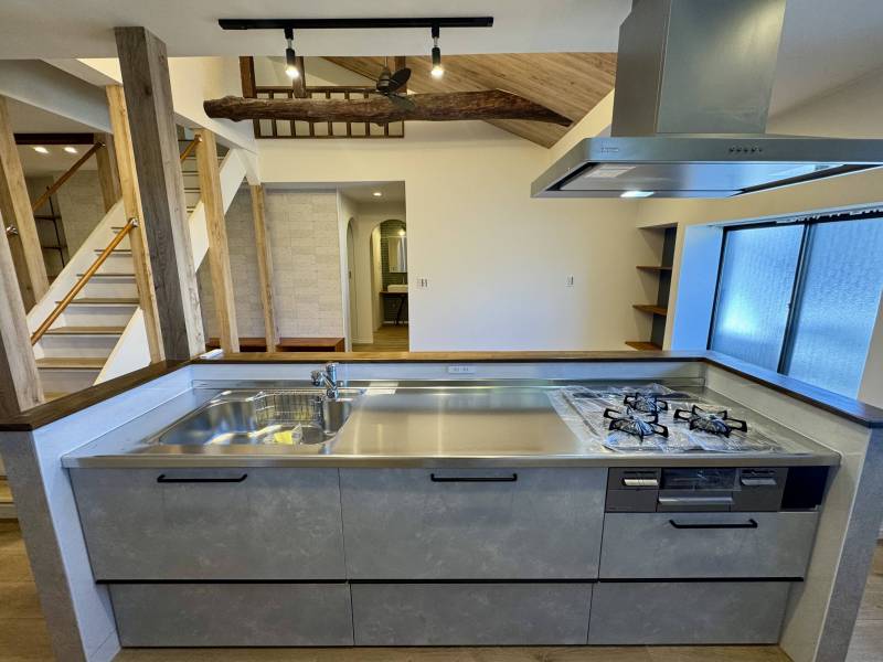 アイランドキッチンからの眺めです