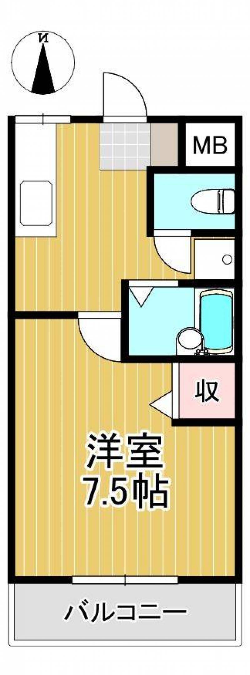 1Kの過ごしやすいお部屋です！