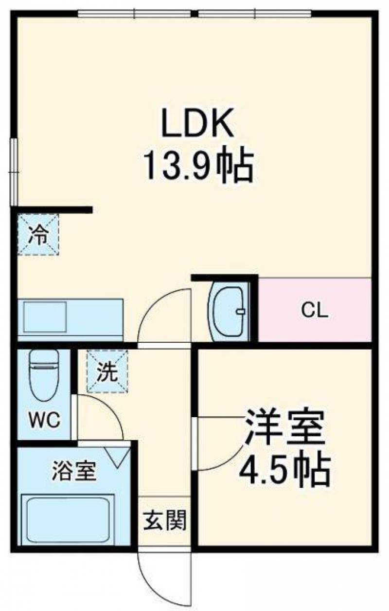 広々1LDK