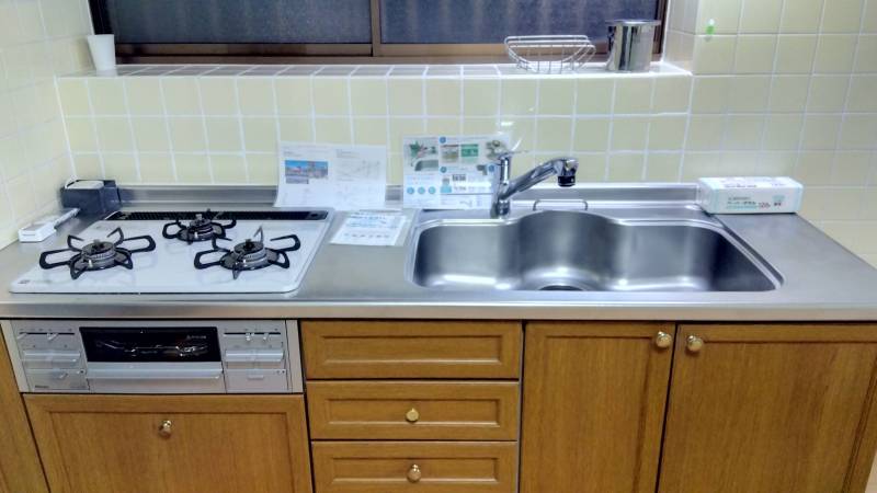 ＬＤＫと一体の台所　家族団欒に最適です