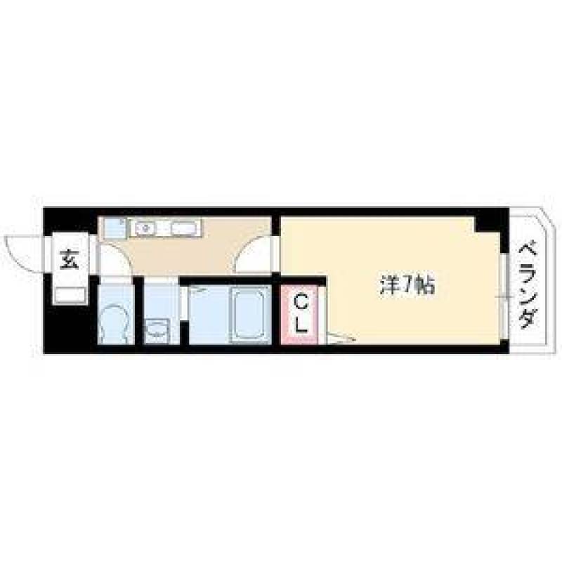 バス・トイレ別の間取です。