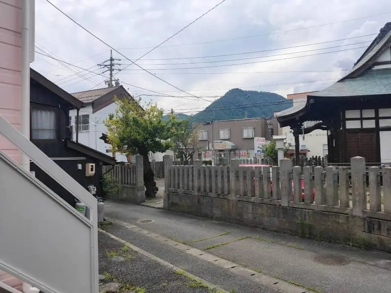 目の前からの風景になります。