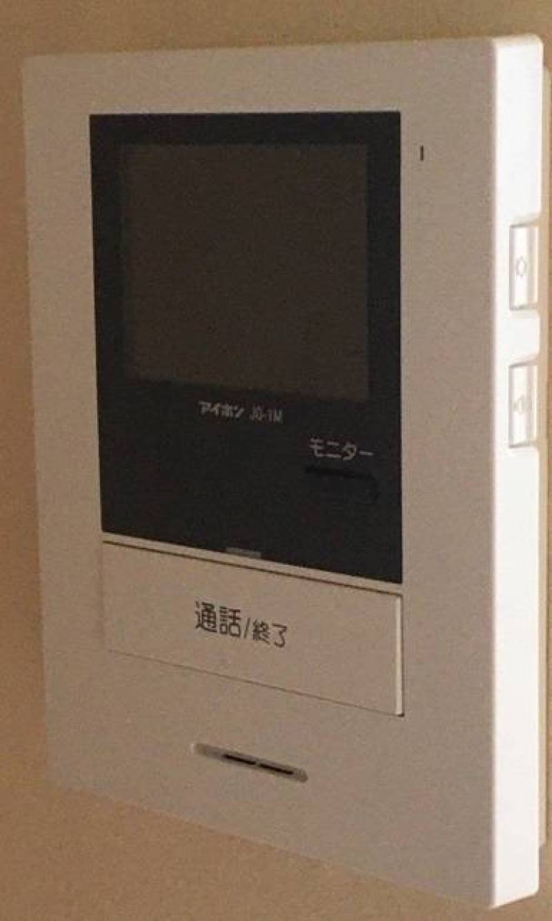 使い勝手の良いアイホン製モニタ付きドアホン