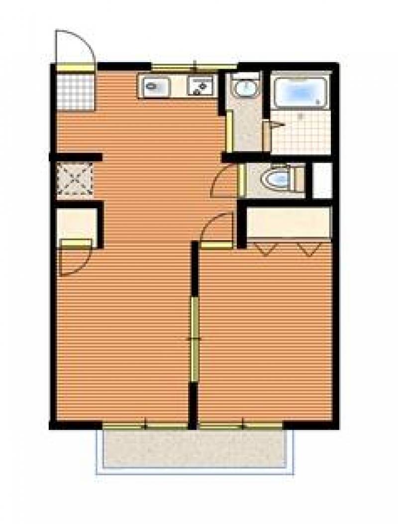 南側は駐車場で陽当たりも十分あります。