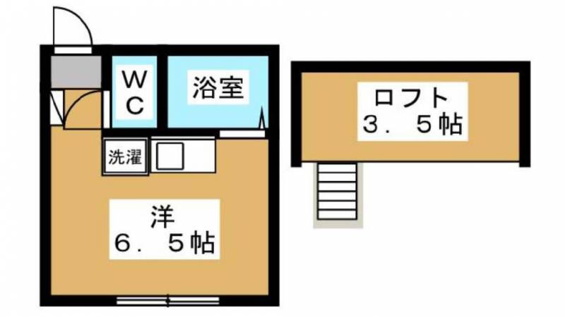 広々としたロフトでお部屋をすっきり活用できます